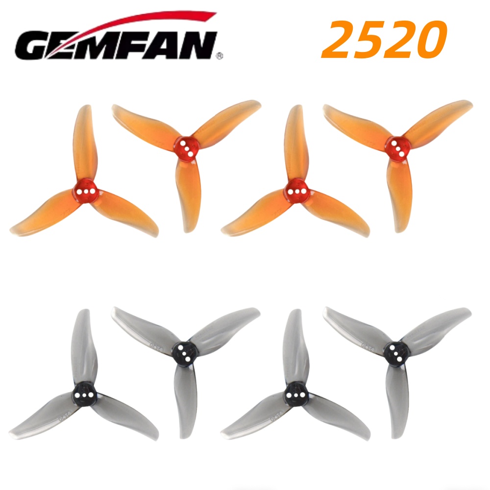 4Pairs Gemfan Hurricane 2520 2 - Drone Racing Propeller recension och pris