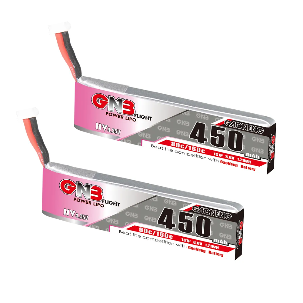 2pcs new GNB 2S 7.6V 450mAh 80 - Drone Racing Charger recension och pris