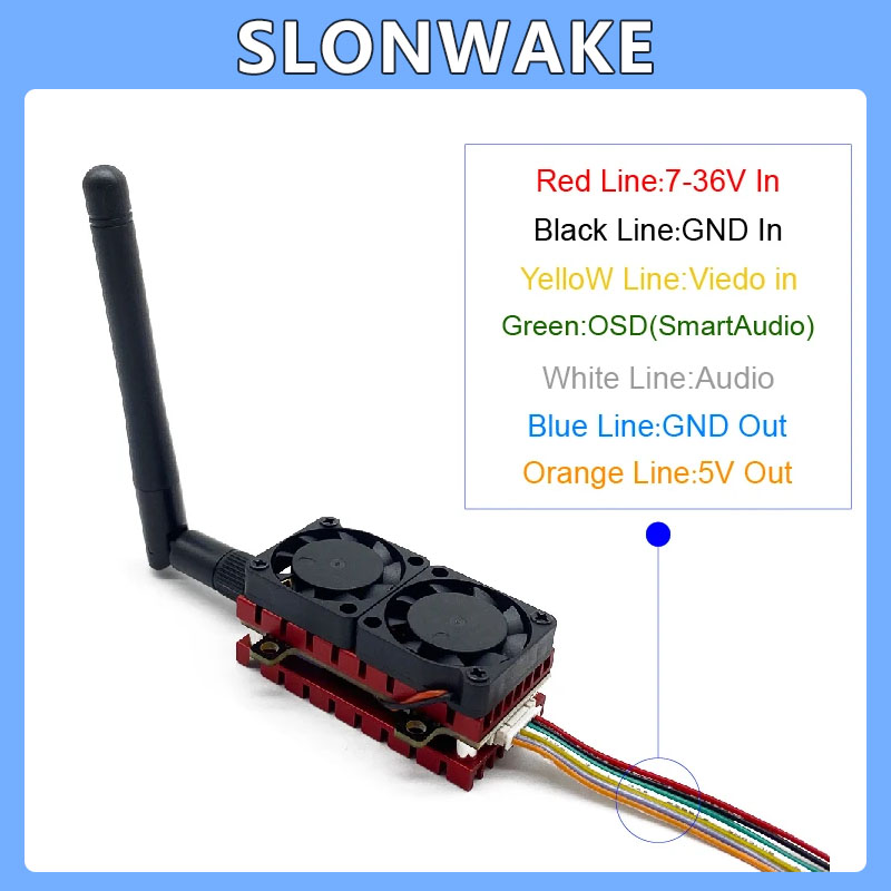 SLONWAKE 5.8G 48CH 4.2W VTX Ad - Drone Racing Transmitter recension och pris