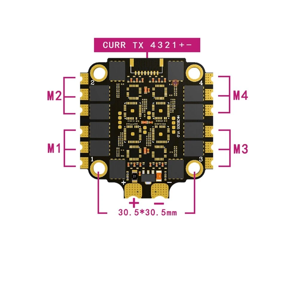 HAKRC 60A Blheli_32 2-6S 4 In  - Drone Racing Esc recension och pris